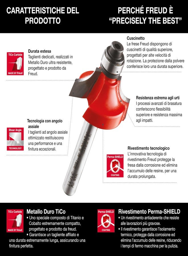 Freud (BOSCH Group) F03FR02766 Rounding Over Bit - Wood - 6mm - Image 4
